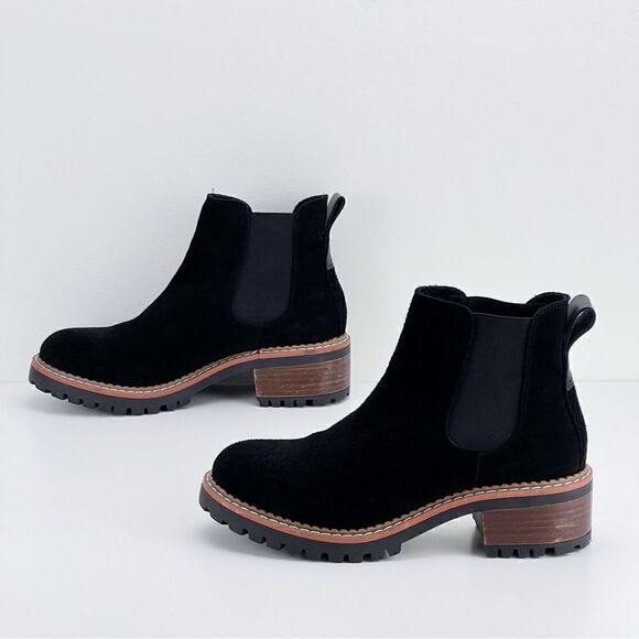 Bertuchi Black Suede Slip on Chelsea Boots - Picture 5 of 12